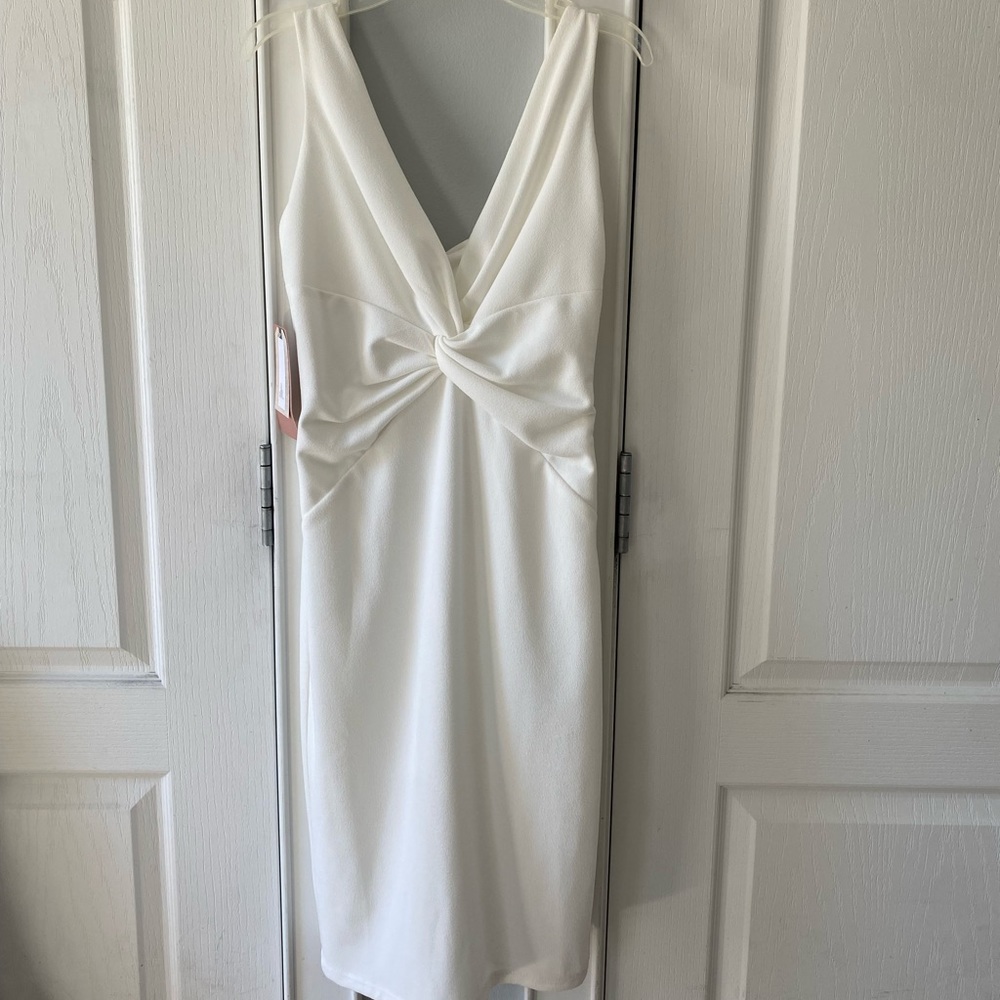 Anthropologie BHLDN Katie May Eva Cocktail Dress in the color Ivory